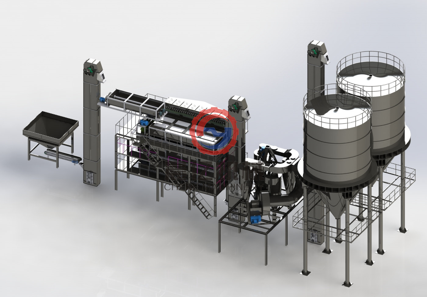 一體消化式氫氧化鈣生產(chǎn)線